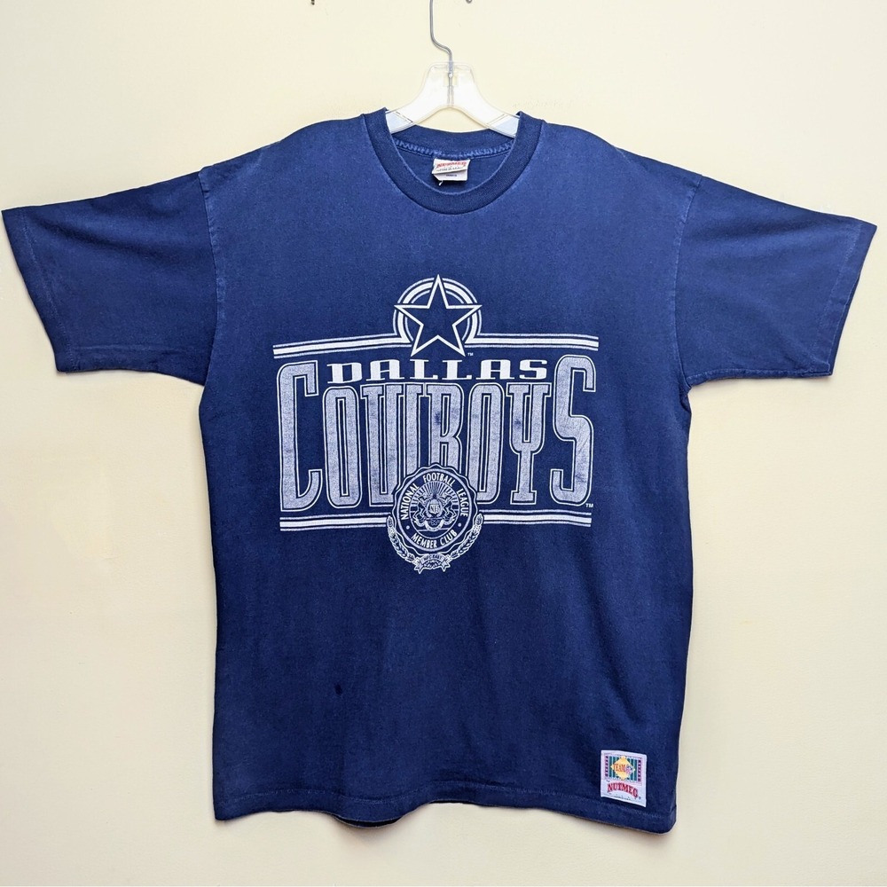 Vintage 90s Dallas Cowboys Nutmeg NFL Single Stitch Shirt XL